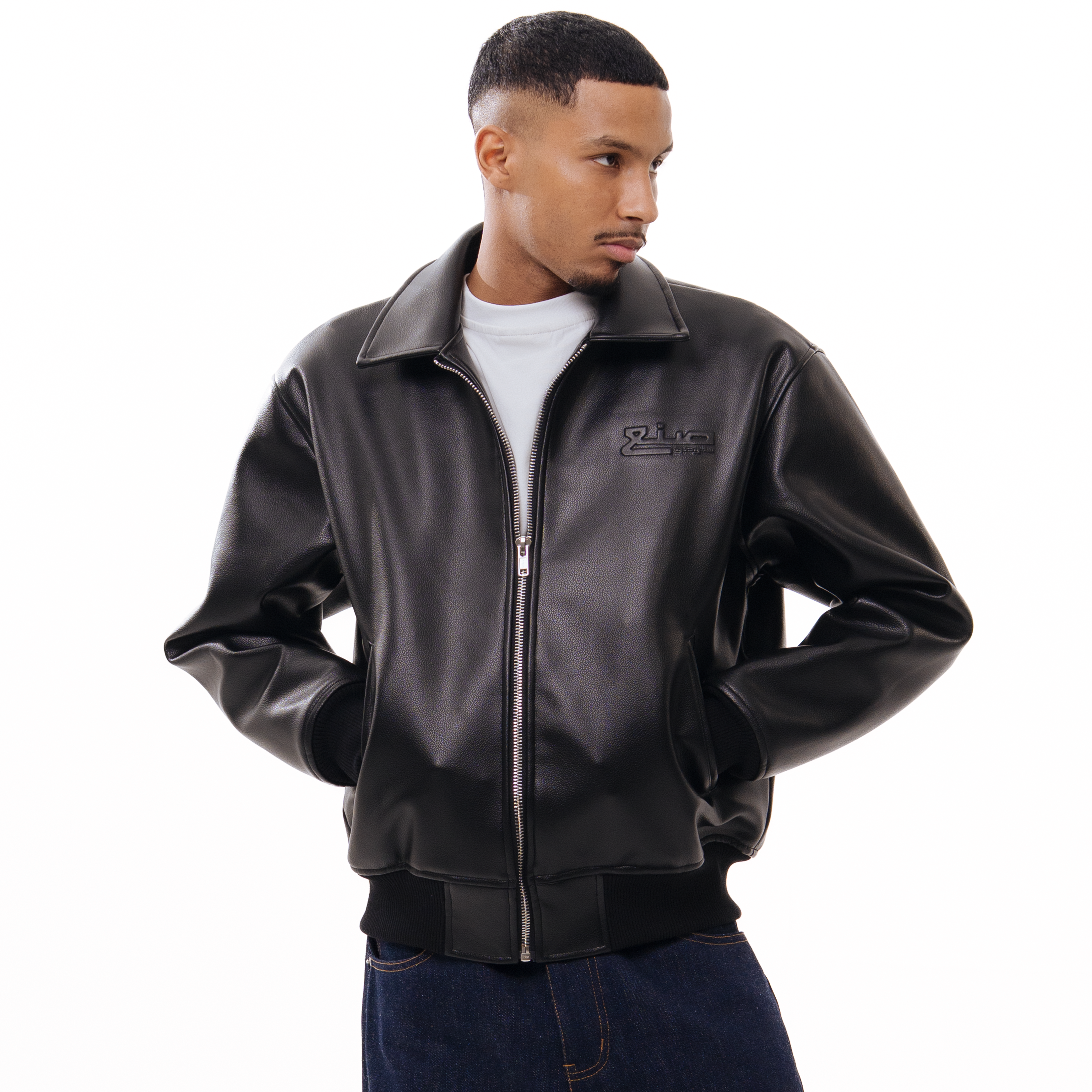 BUNKERSTUD ブラックジャケット Sサイズ Black Bomber Jacket - SN3 Studio
