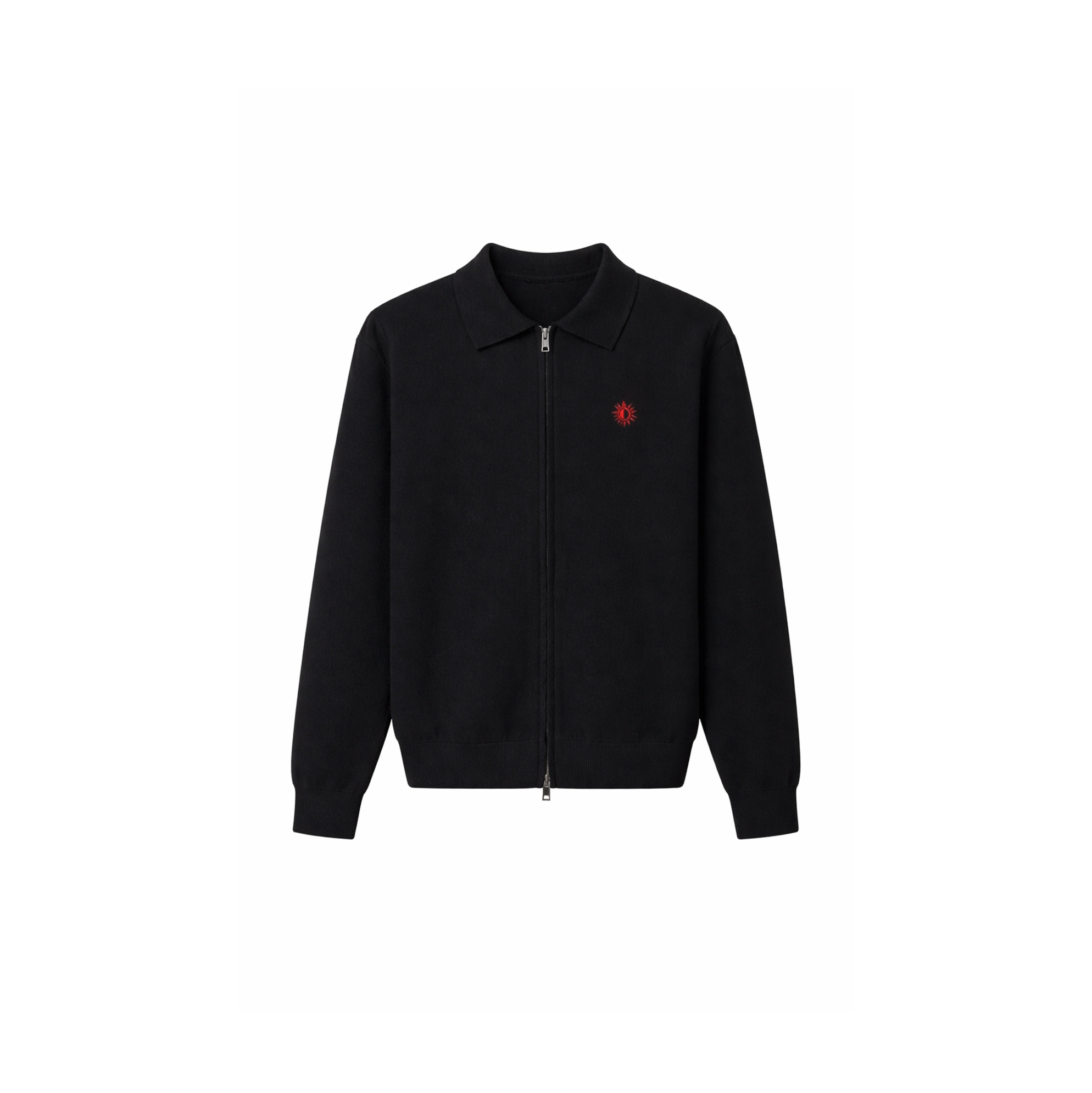SN3 Classic Zip Polo – Black - SN3 Studio