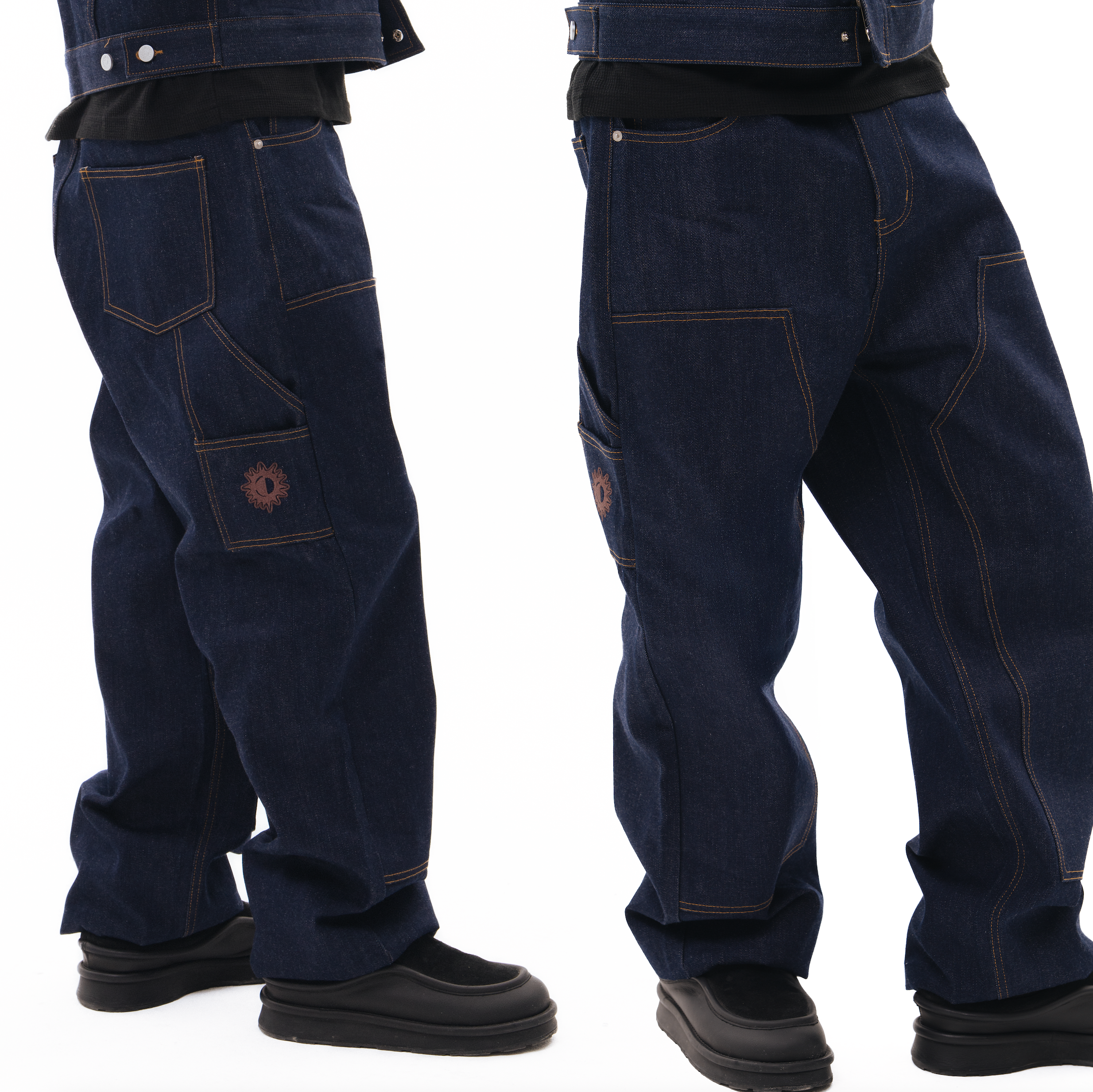 SN3 Raw Denim Carpenter Jeans – Indigo - SN3 Studio