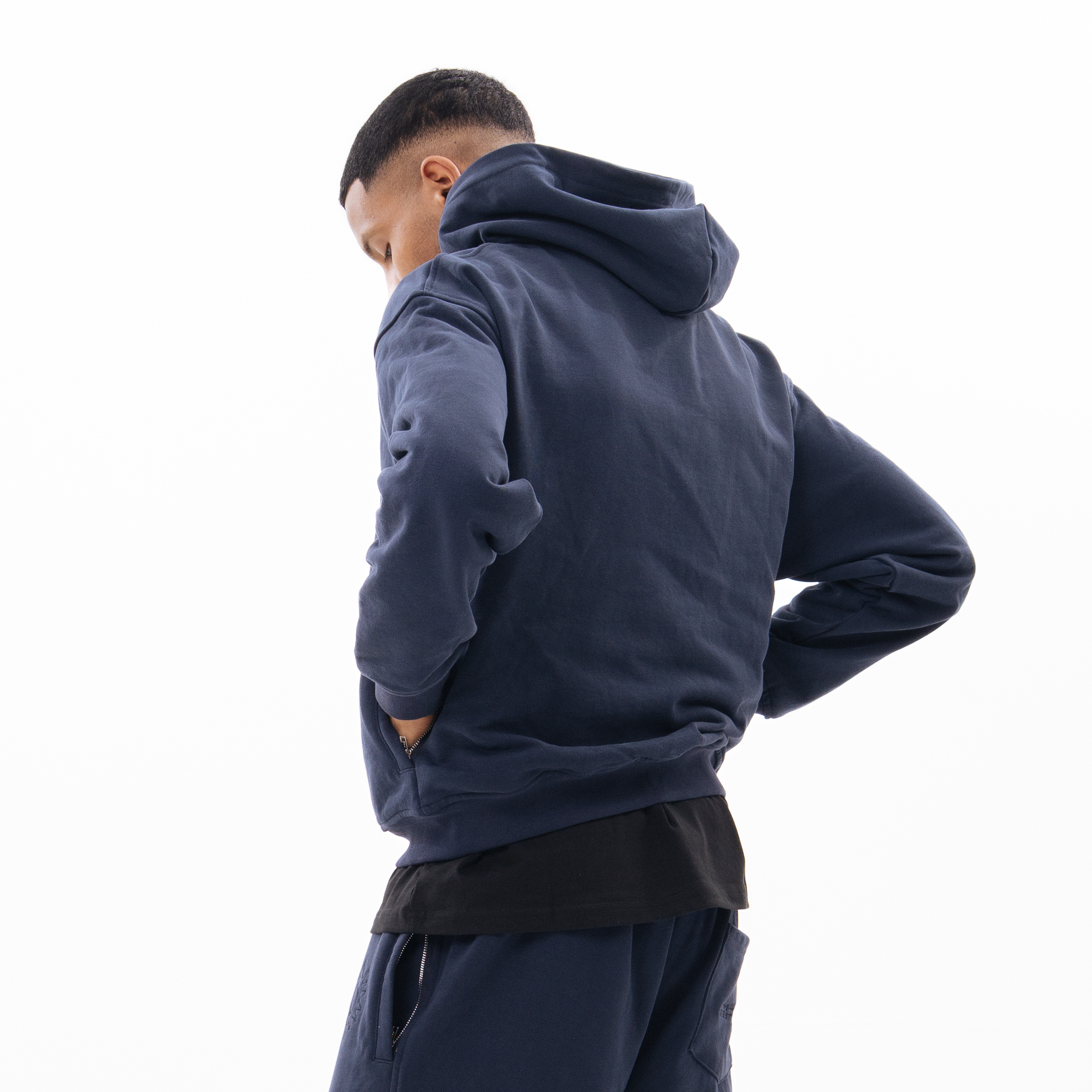 SN3 Sun Hoodie – Navy - SN3 Studio