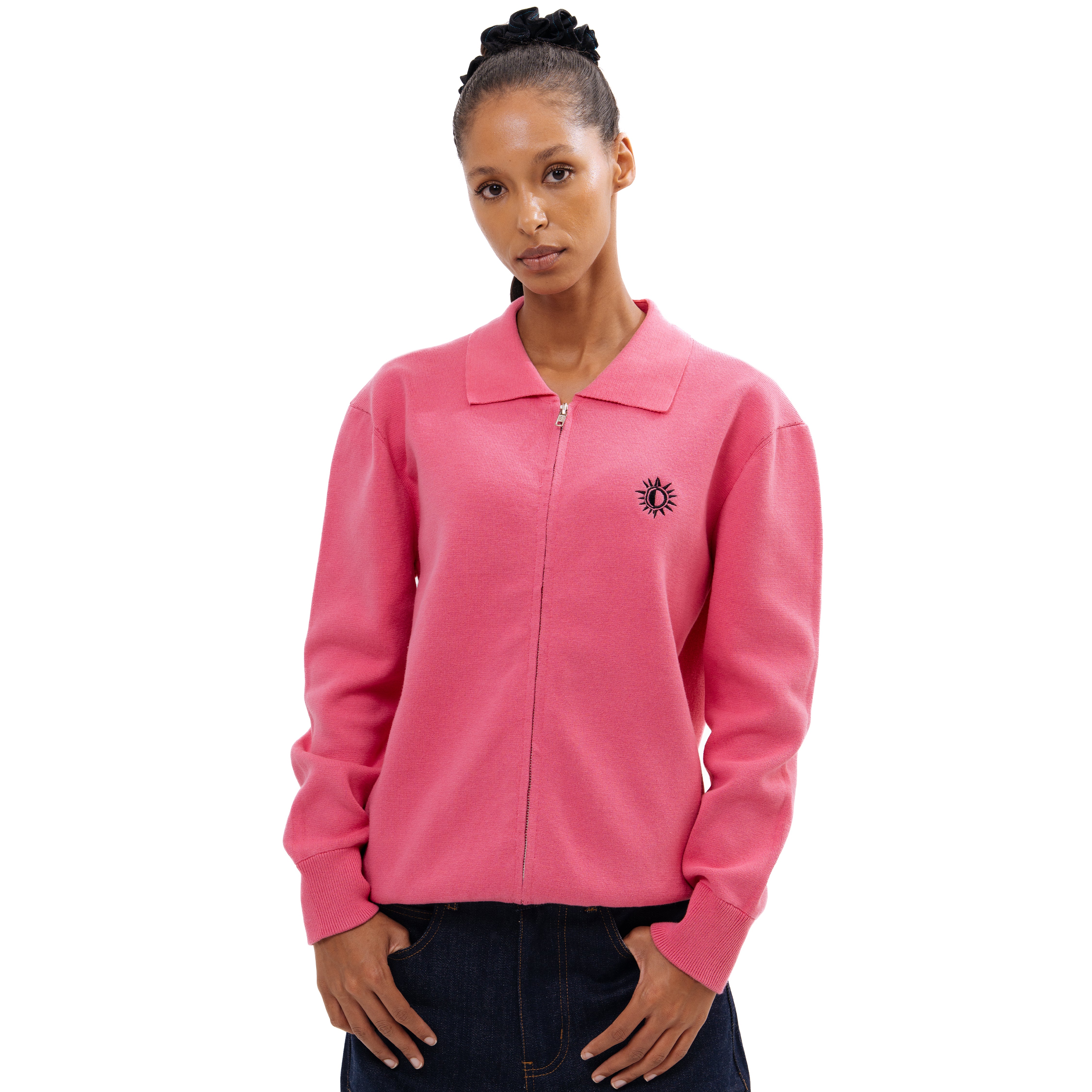 SN3 Classic Zip Polo – Pink - SN3 Studio