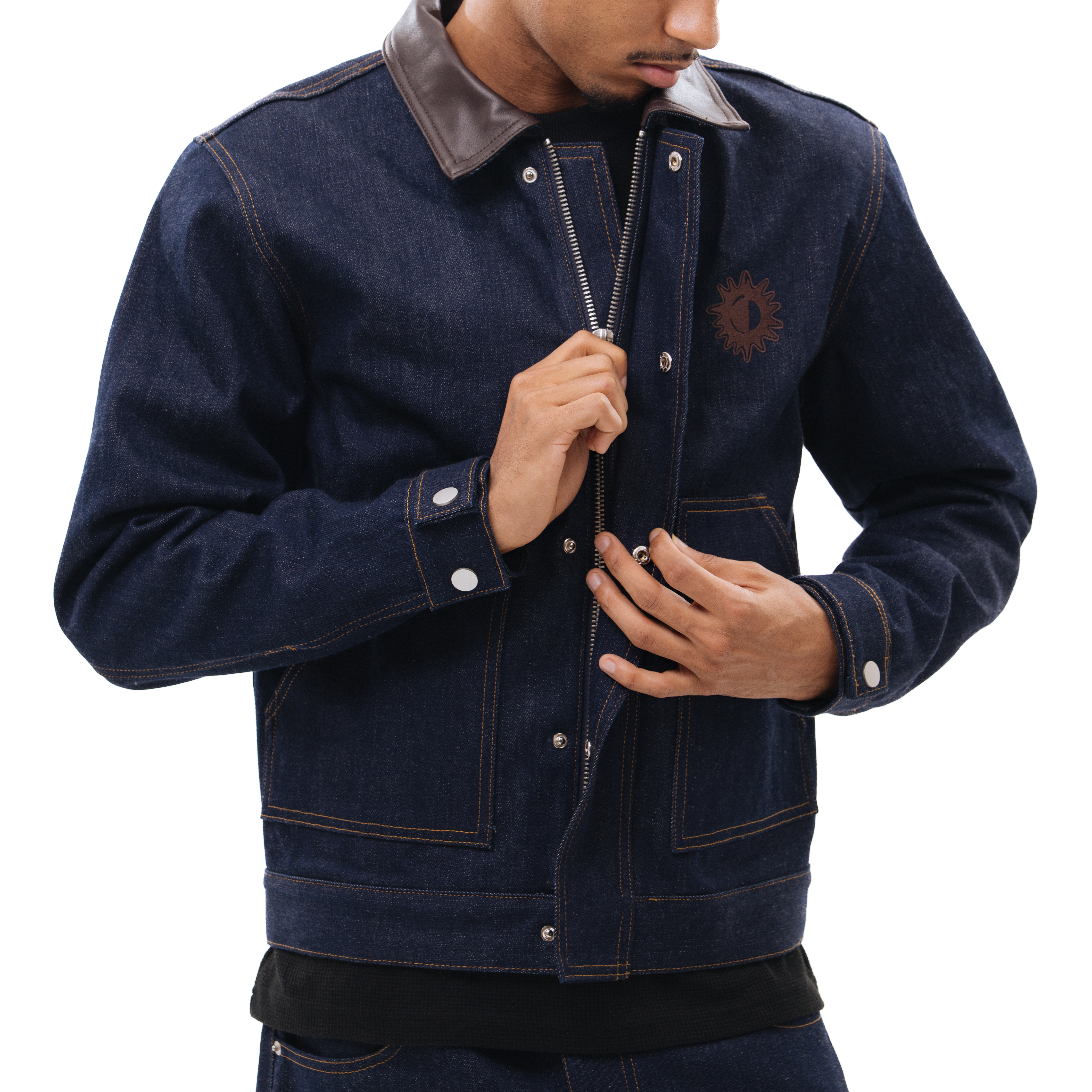 SN3 Raw Denim Work Jacket – Indigo - SN3 Studio