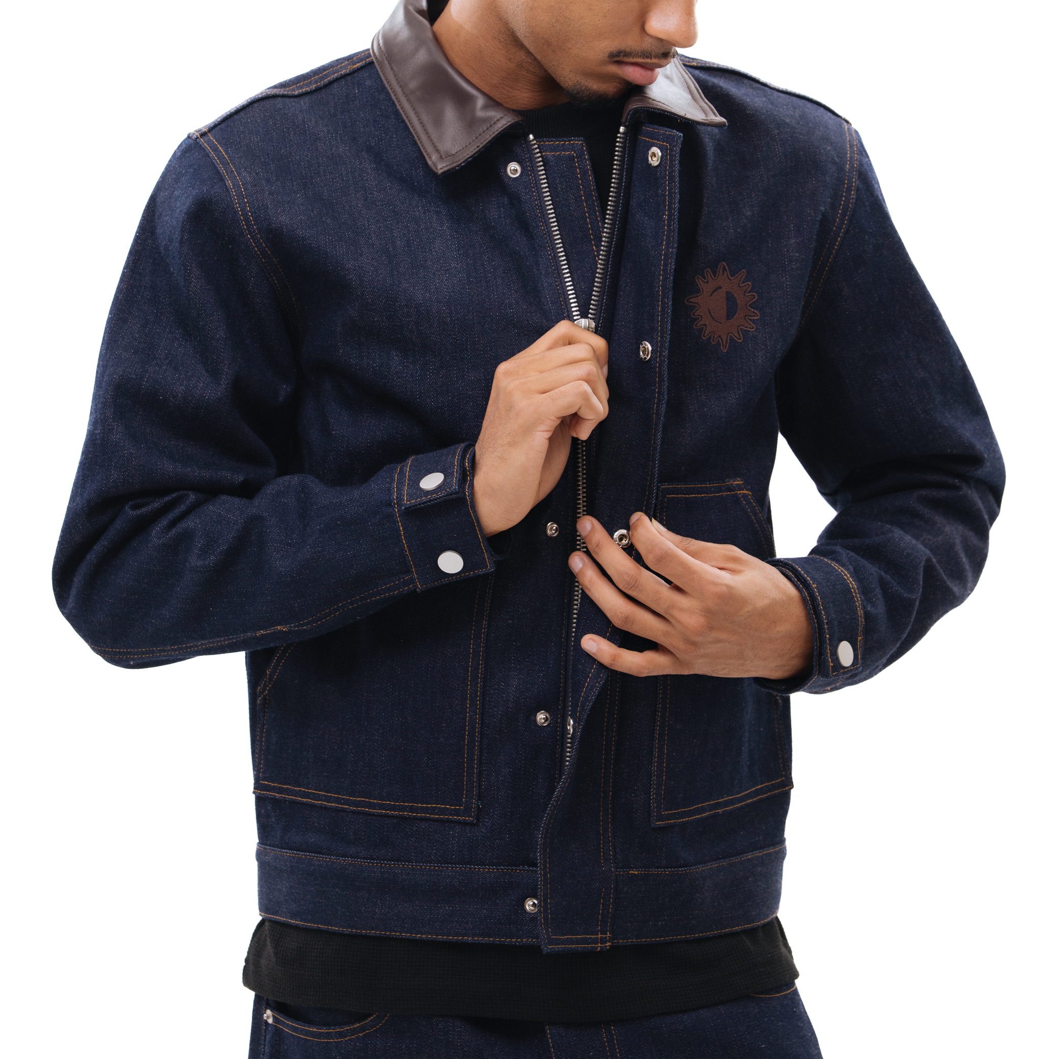 SN3 Raw Denim Work Jacket – Indigo - SN3 Studio
