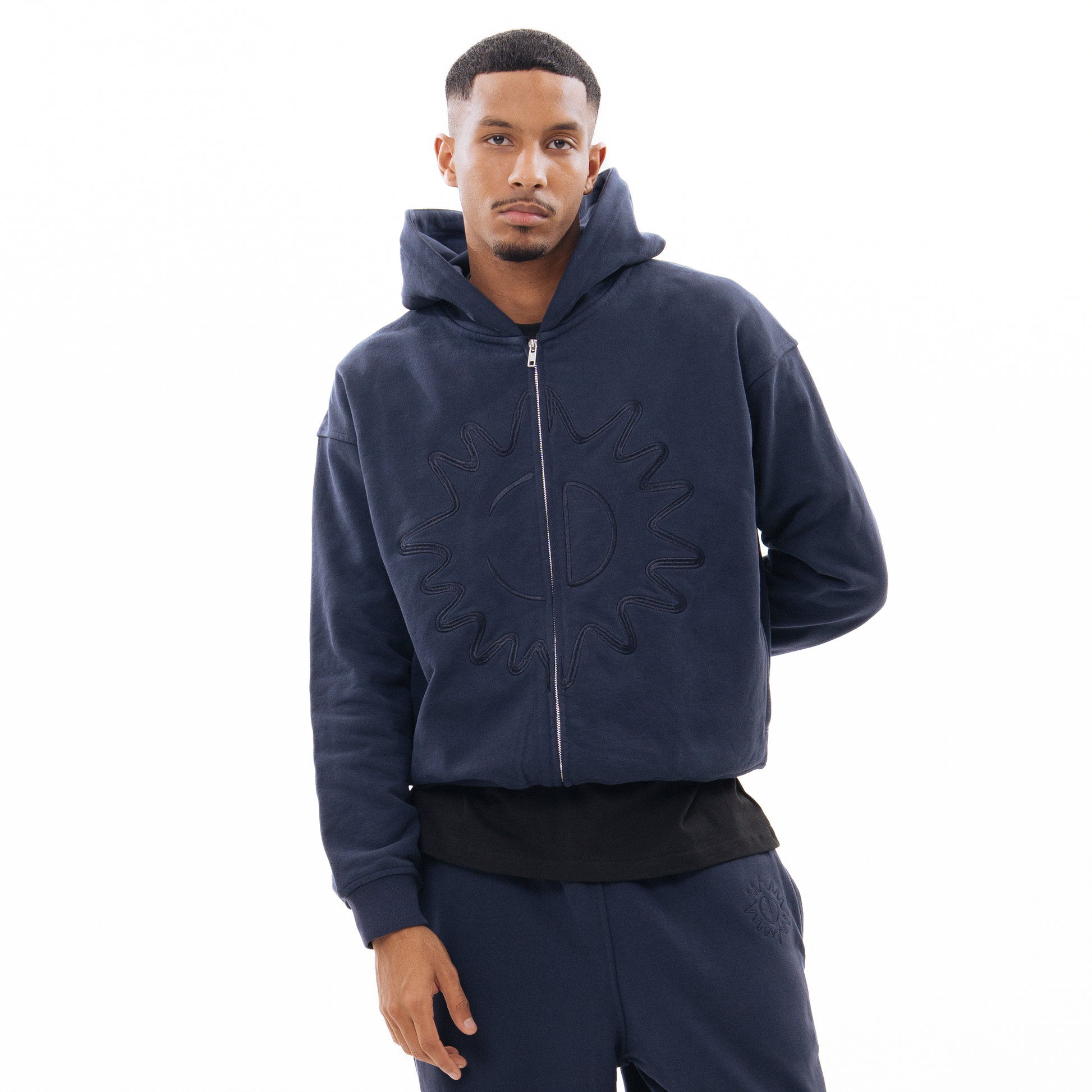SN3 Sun Hoodie – Navy - SN3 Studio