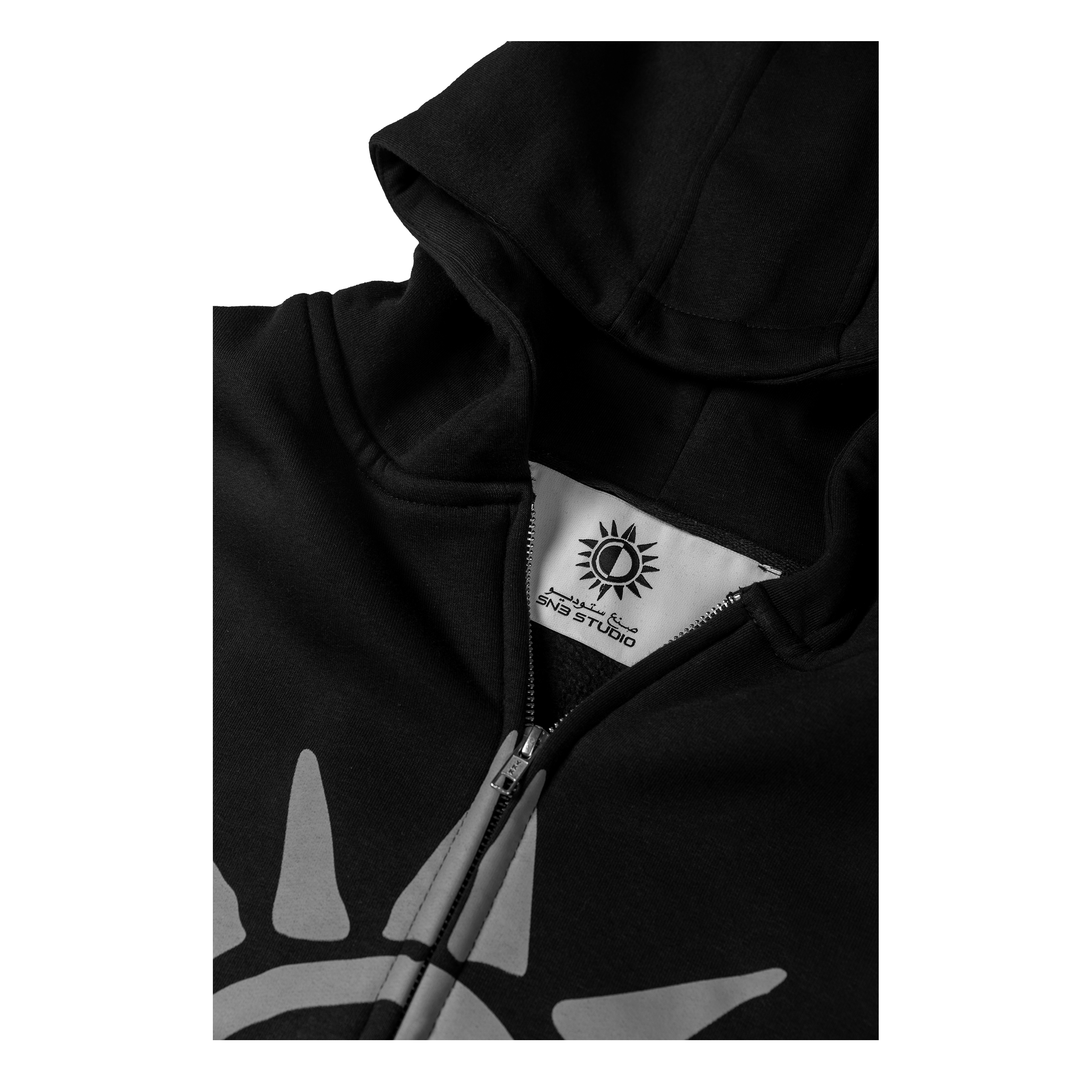 Rising Sun Double Zipper Zip Hoodie - SN3 Studio