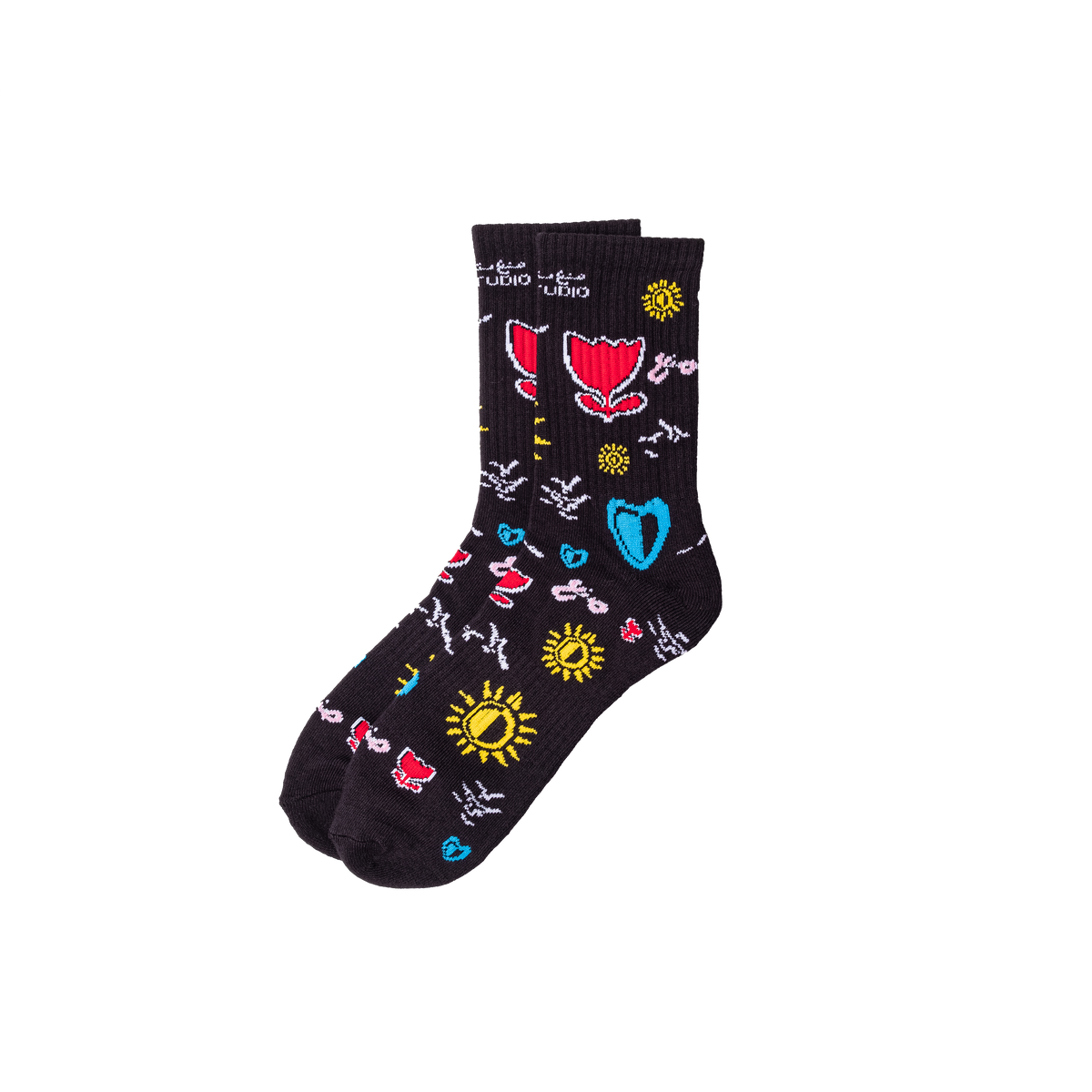 Black WHAT THE SN3 Socks