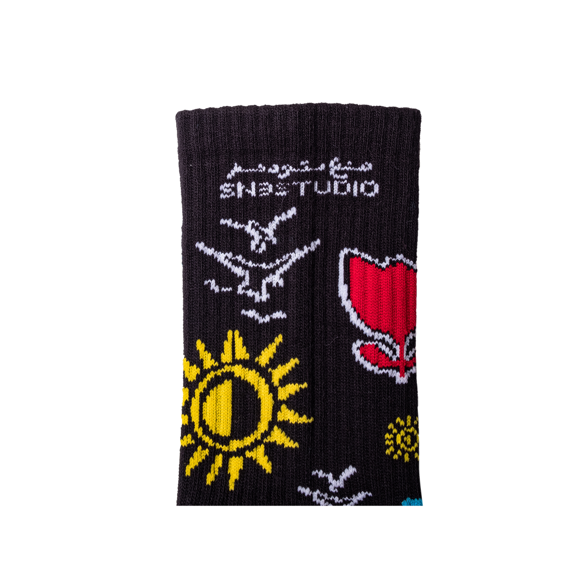 Black WHAT THE SN3 Socks